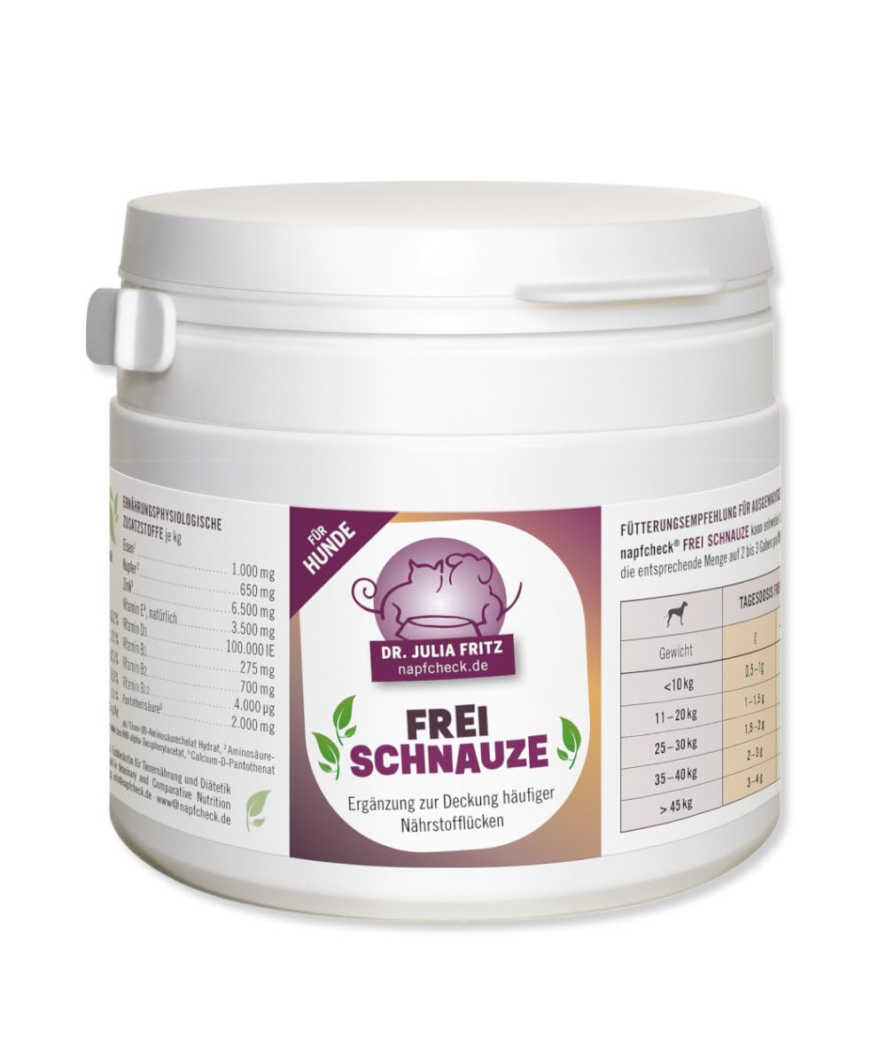 napfcheck Frei Schnauze - für Hausgemachtes und Alleinfutter ohne Zusatzstoffe- für Hunde - 300 g