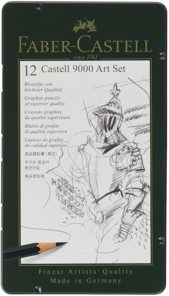 Faber-Castell 9000 Set de 12 Lápices Grafito 8B a 2H miniatura 6