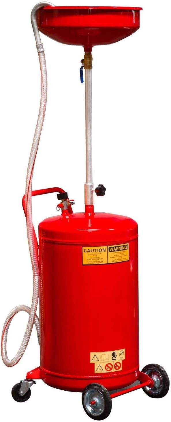 CR 20 Gallon Waste Oil Drain Tank Air 3198 Operated Drainer Oil Change