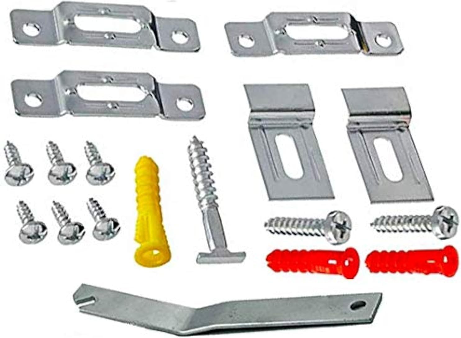 6 Pack Wood Frame Security Hanger with 1 Wrench