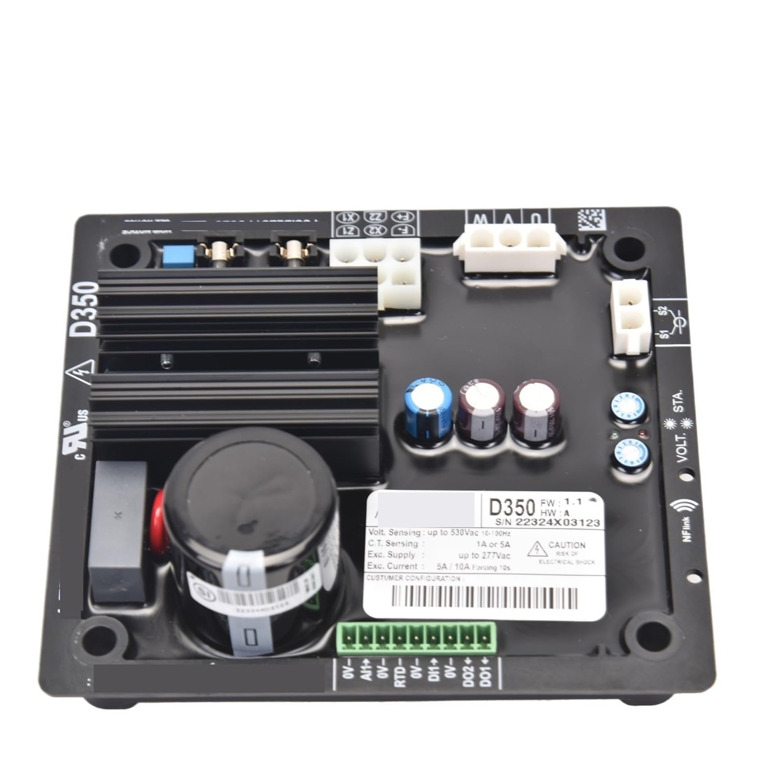 XXUCZVRYO 1pcs D350 AVR Automatic Voltage Regulator Generator Spare Parts