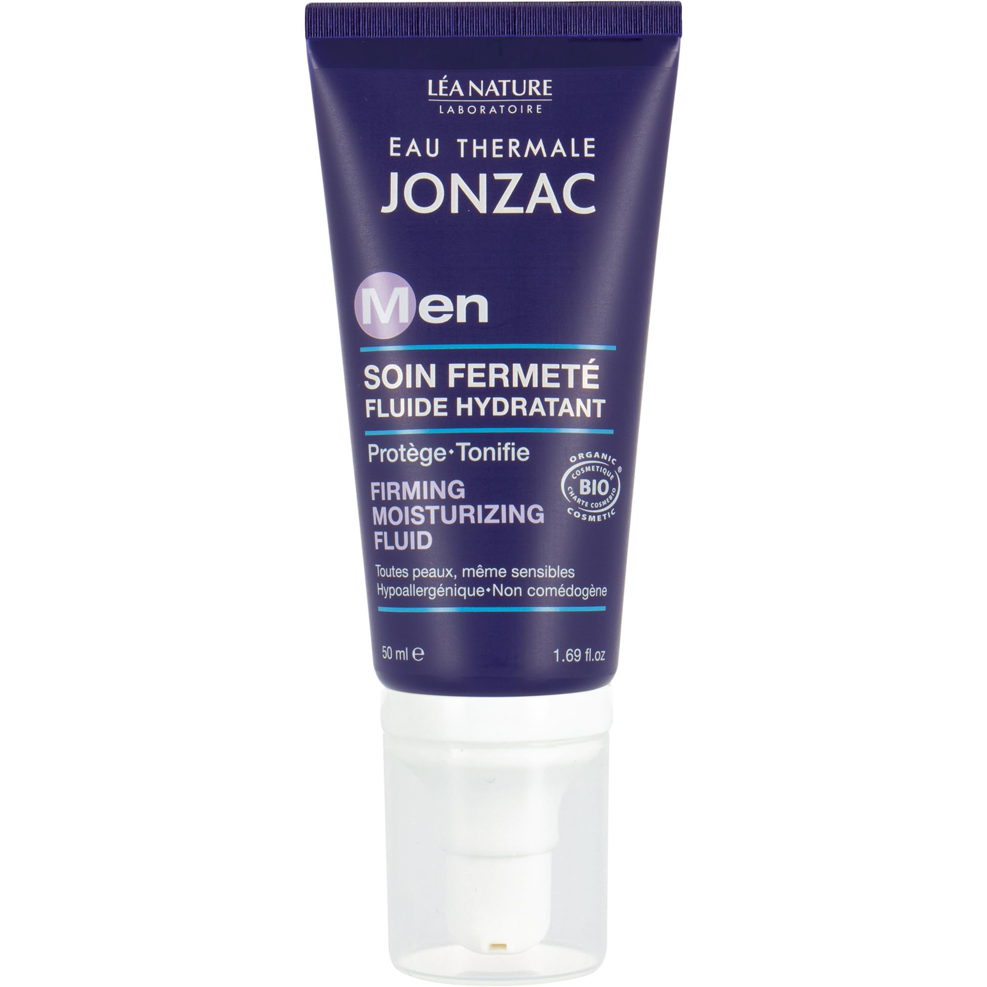 EAU THERMALE JONZAC | Soin Fermeté Fluide Hydratant | Lot de 2x 50ml |Pour homme | Protège durablement & tonifie | Aide à redensifier l’épiderme | 99% d’origine naturelle | Hypoallergénique