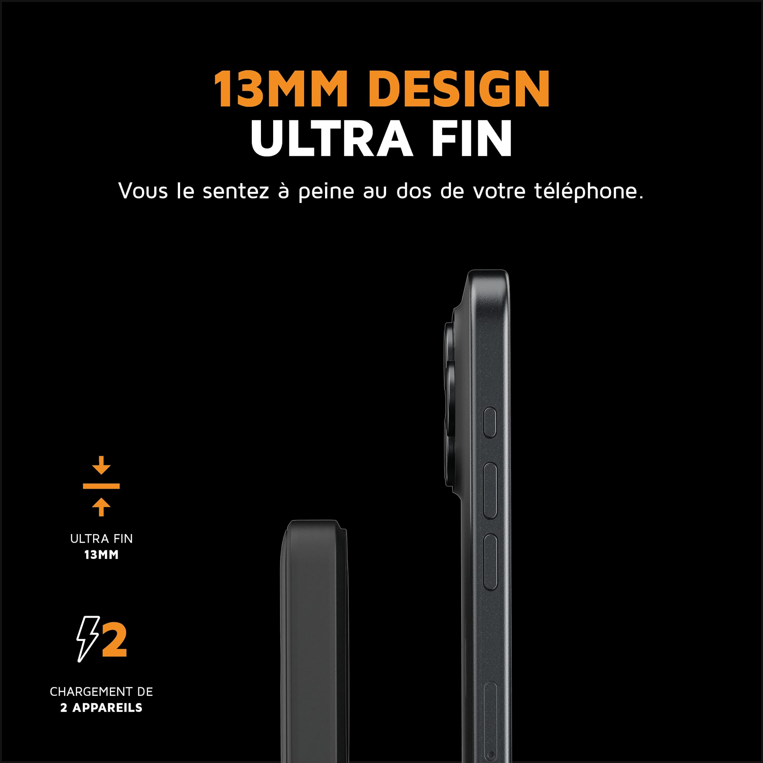 Xtorm Batterie Externe sans Fil 5000 mAh - Powerbank Magnétique avec USB-C, Batterie Externe sans Fil Compatible MagSafe pour iPhone 15 Pro Max/Pro/15/14 Pro Max/13 Pro