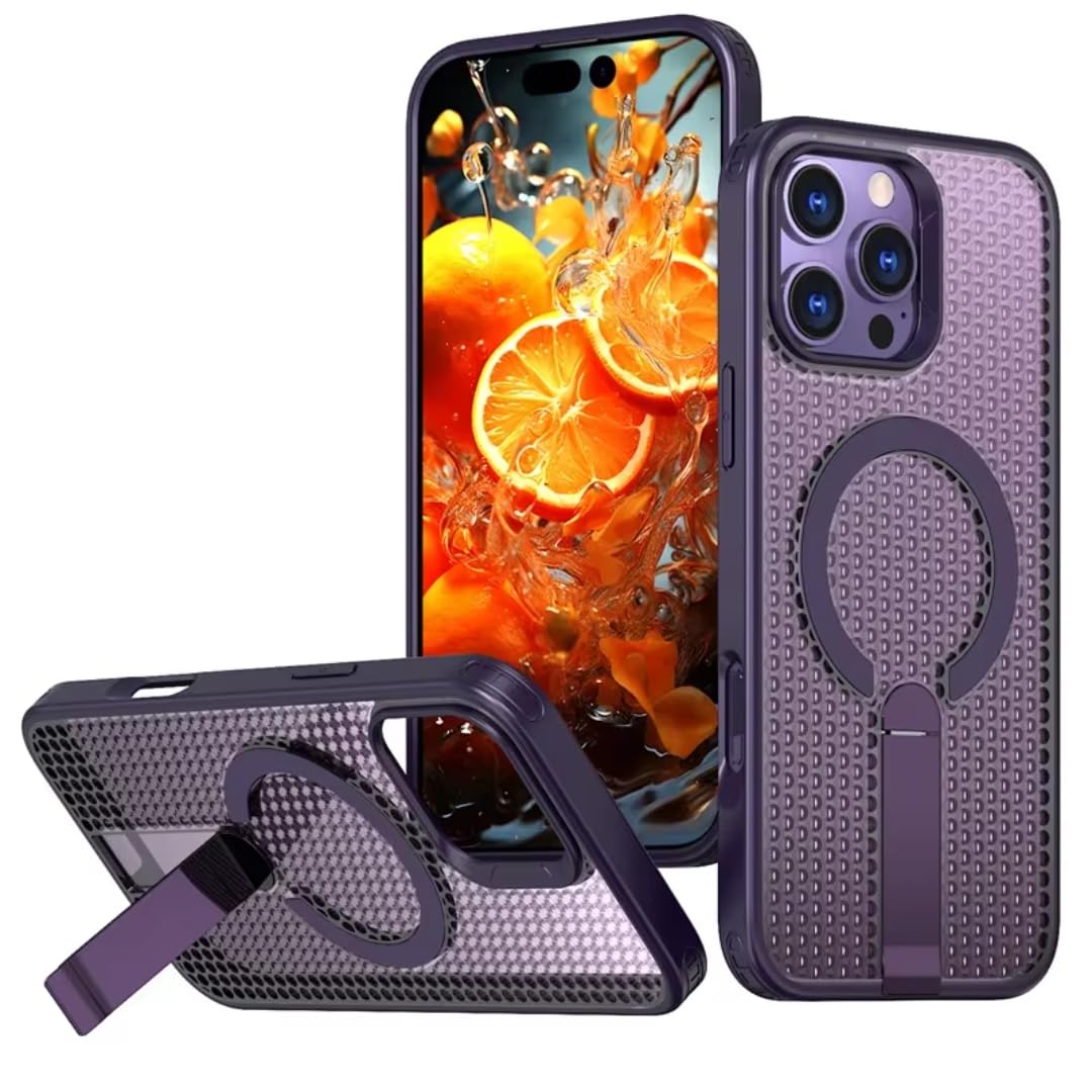 Coque anti surchauffe iPhone 13 Pro Max violette pour préserver la batterie - 7