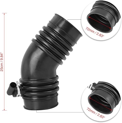 Miniatura 2 de X AUTOHAUX Manguera de admisión de aire para Toyota 4Runner 1989-1995 V6 3.0L 1788165011 17881-65011 Tubo de admisión