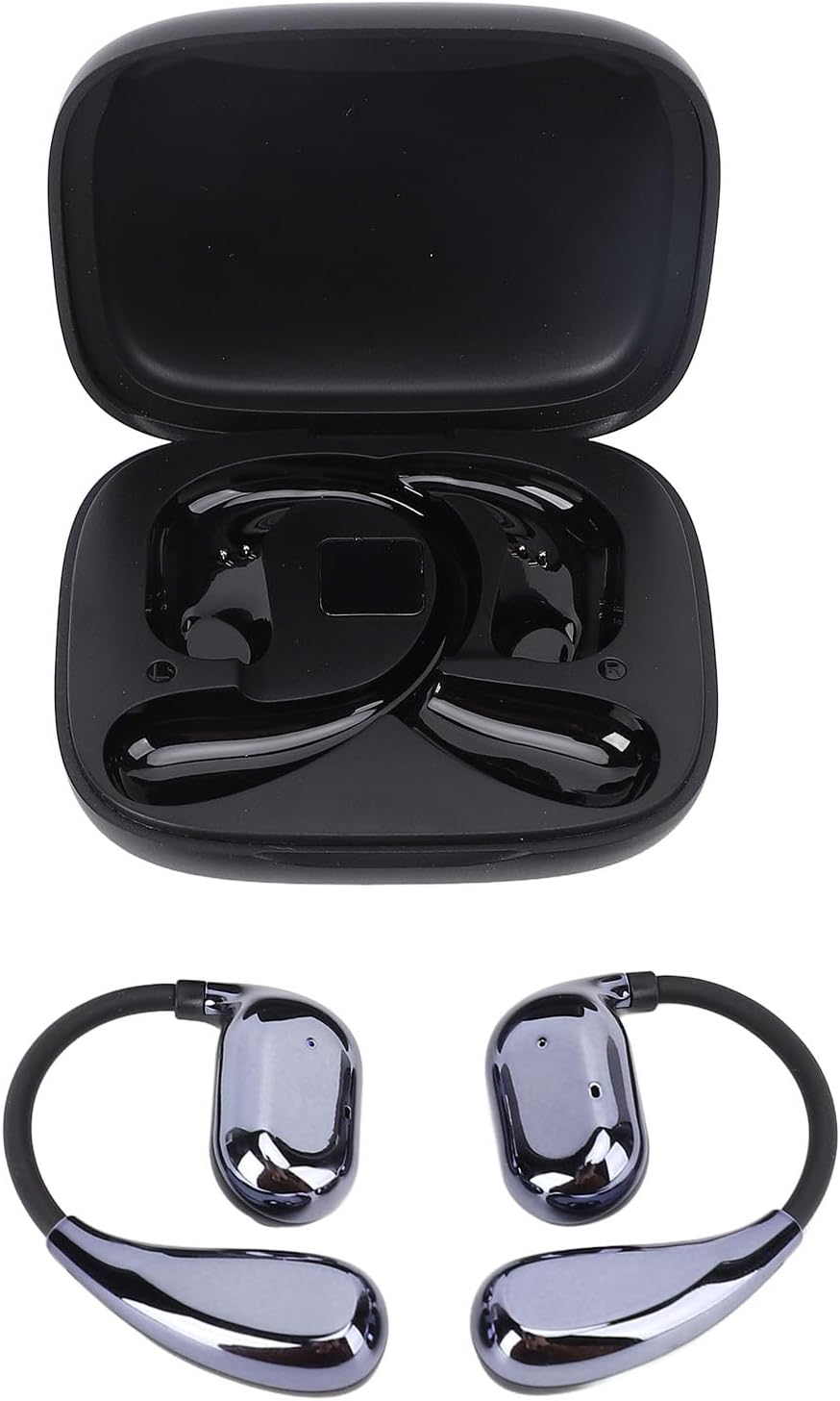 SUNGOOYUE Real Time Translation Earbuds Professional Wireless Language Translator for Meeting - Black, 2 Earbuds