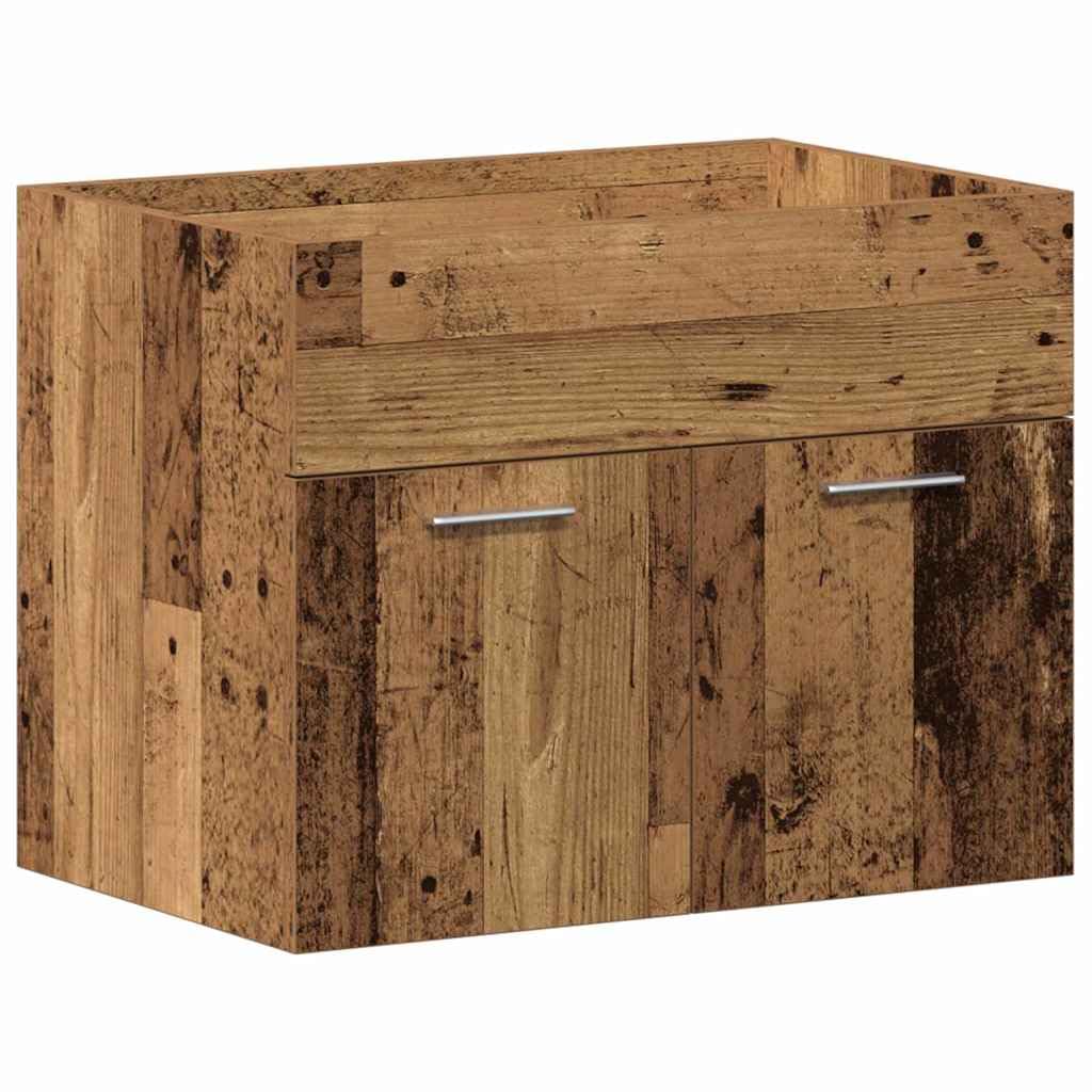 Armadio da bagno in legno antico 60 x 38,5 x 46 cm L3332534