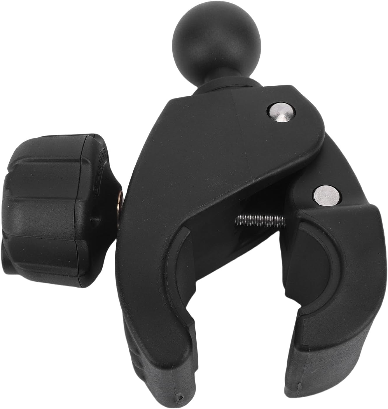 Large Vehicle Mount GPS System with Ball and Fast Release, Sturdy Nylon Rubber Material Universal Pipe Mounting for Autonomous Driving Navigation Tablet