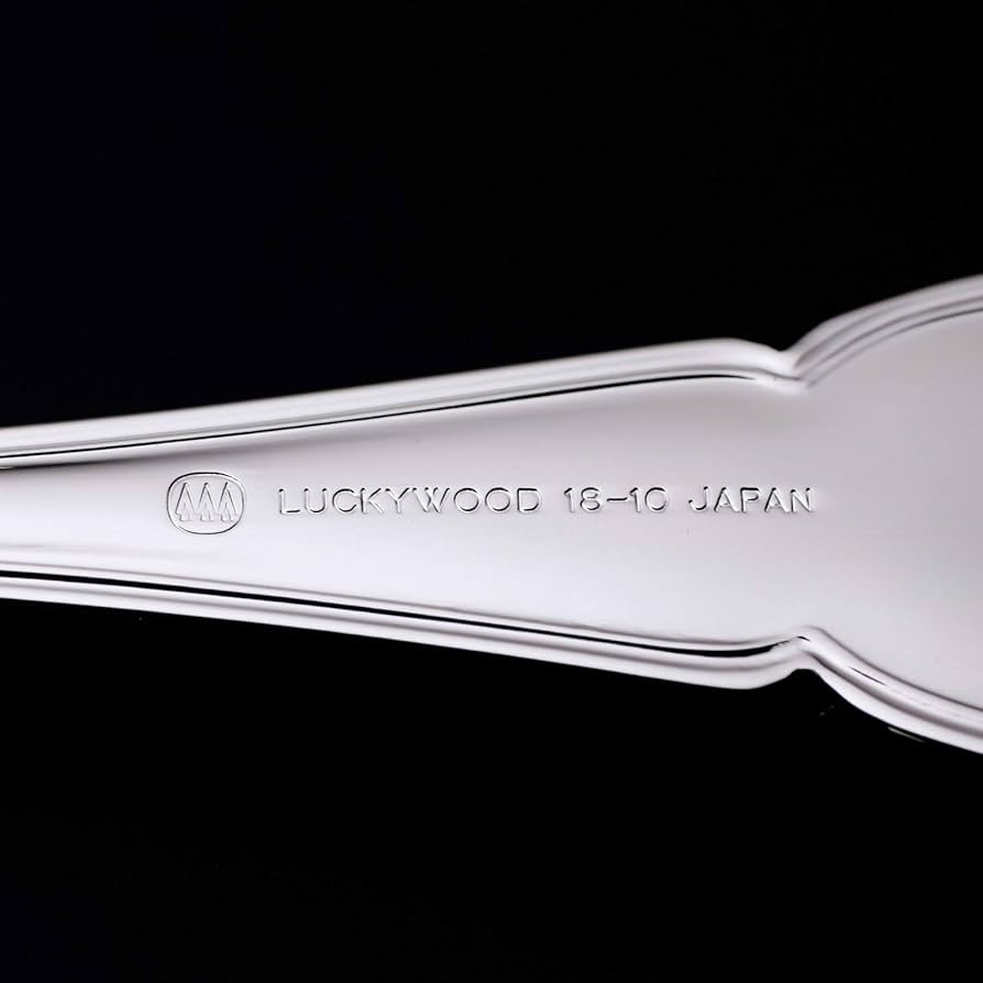 luckywood wood lucky silvered フォーク スプ―ン Amazon