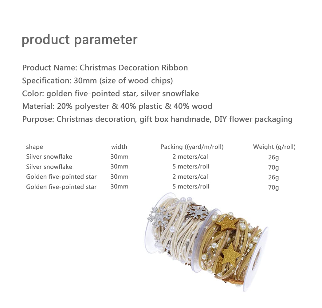 Satinband, Organzaband, Weihnachtsbaum Dekoration Bänder Geschenkverpackung Gold Silber Satinband(B)