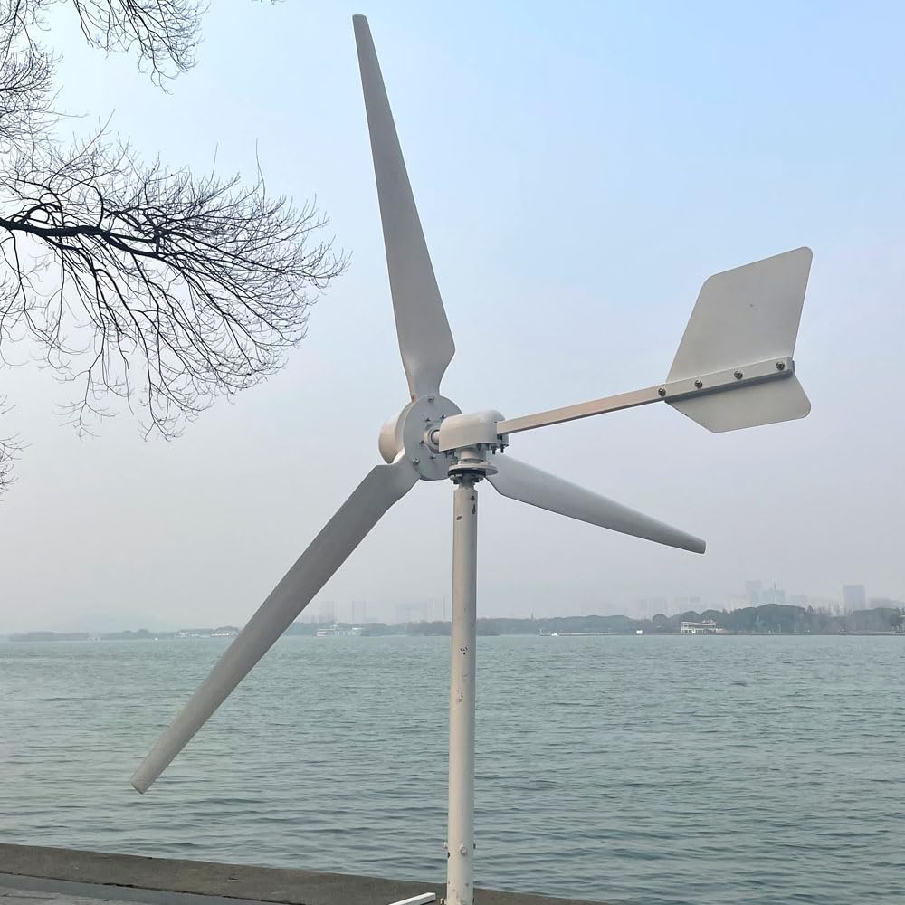 800W Wind Turbine Vertical 48V 96v 220v Wind Power Generator with Hybrid Controller and Off Grid Inverter for 220V for Homeuse(96, Volts)