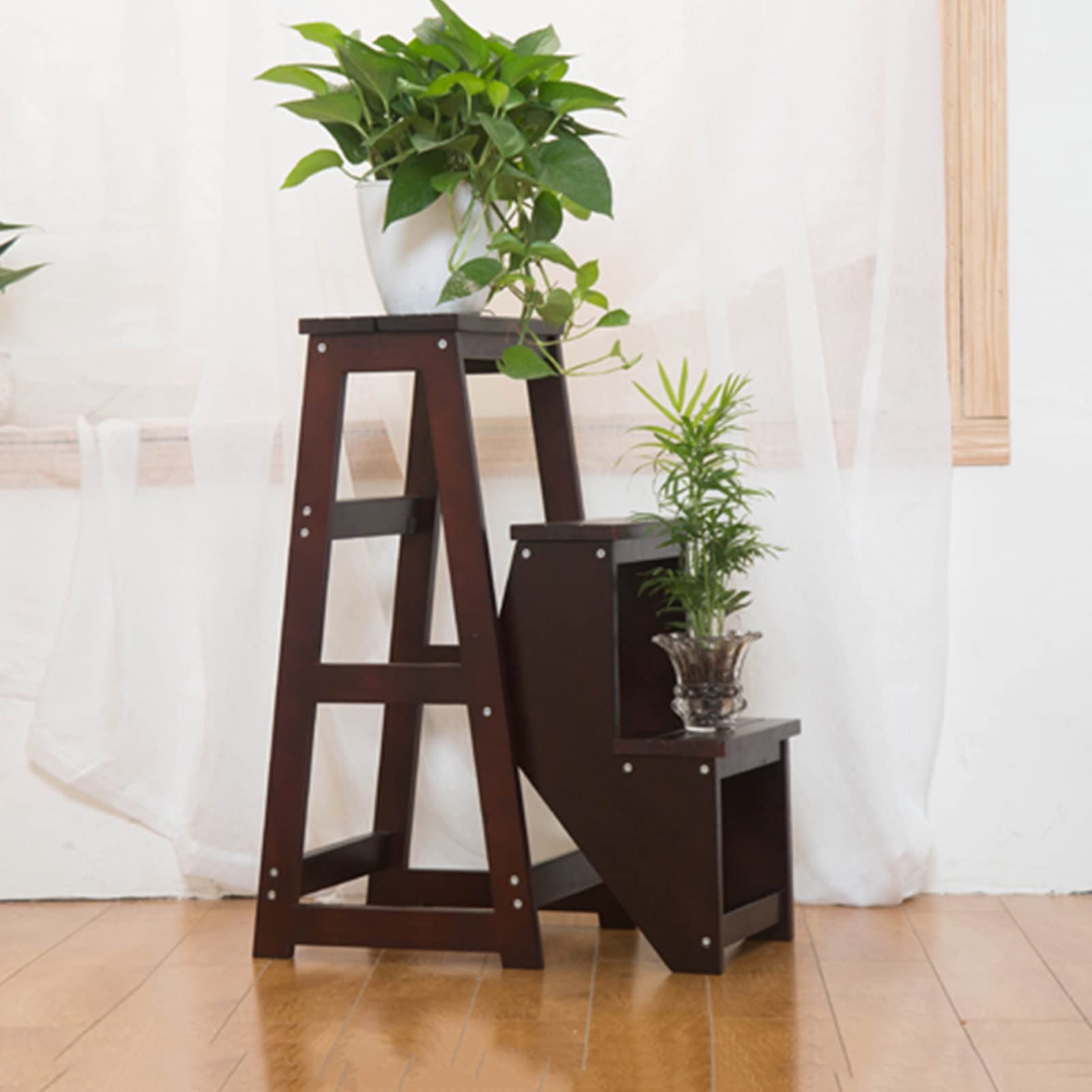 Taburete de plegable de 3 portátil ahorra espacio para el hogar cocina camping estante de flores banco de zapatos silla plegable versátil para un fácil acceso