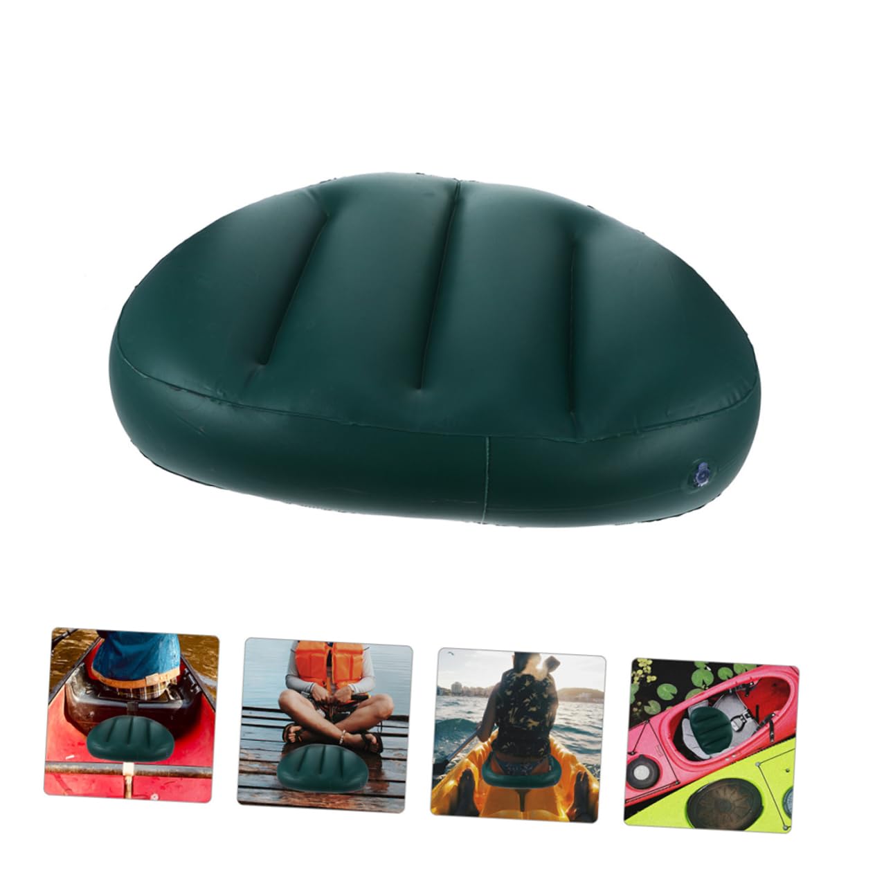 GOOHOCHY Water Rafting Inflatable Cushion Boat Seat Cushion Padded Back Easy to Install Inflatable Boat Accessories