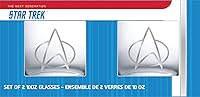 Vista 2 de Star Trek: The Next Generation - Vasos de whisky coleccionables, juego de 2 vasos (10 onzas)