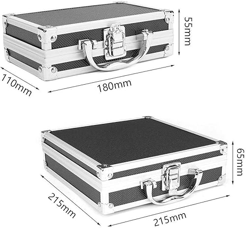 Miniatura 2 de Caja de herramientas Caja de herramientas de aleación de aluminio Estuche de almacenamiento Estuche de herramientas portátil Estuche organizador de
