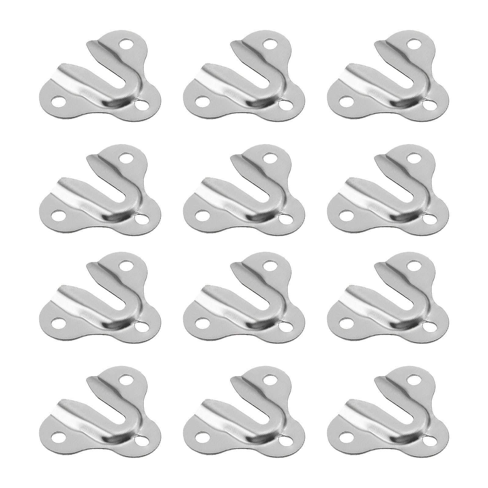 Limtula B 12Pcs Easy Installation Flush Concealed Mount Racket Headboard Wall Fixings Large Flush Mount Rackets Concealed Racket