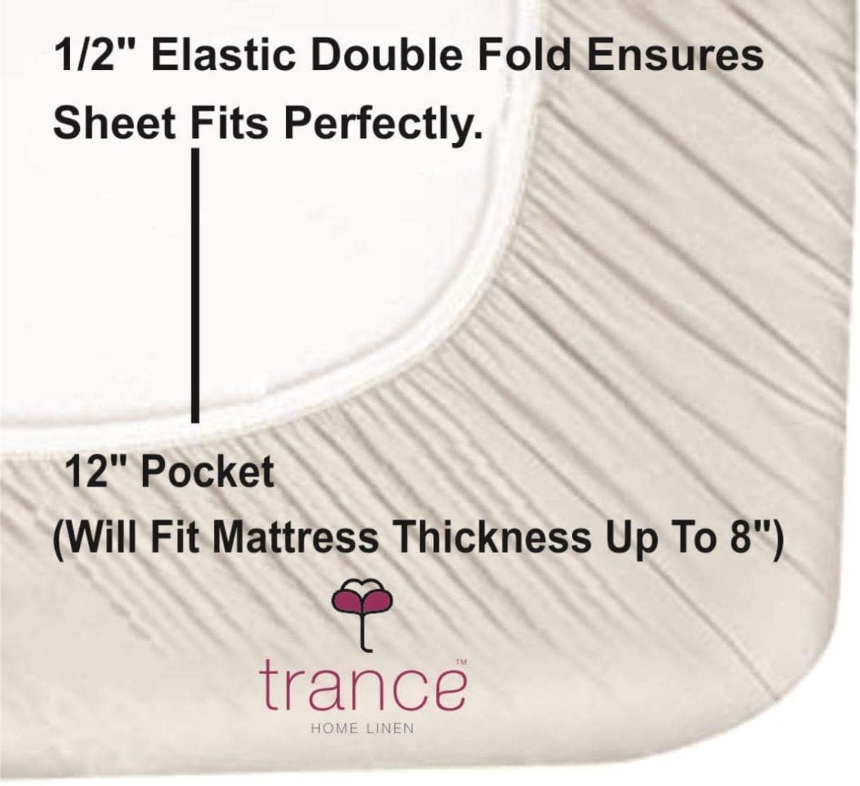 Queen Size Cotton Bedsheet Set - Warm Grey Mustard -4