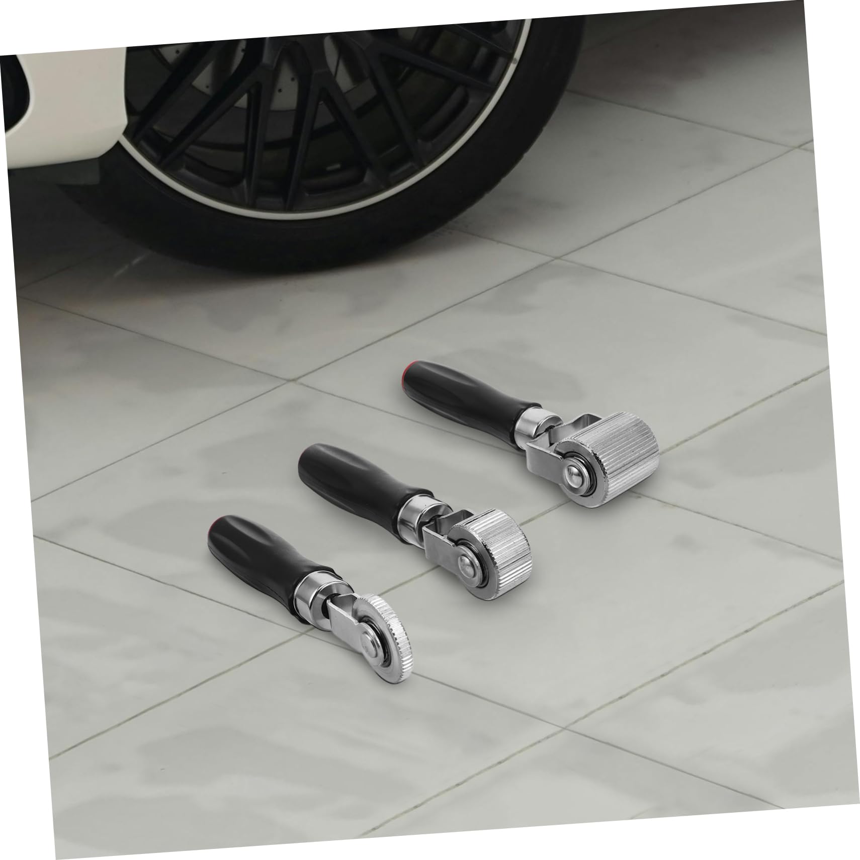 Ciieeo 3 Pezzi Rotelle Per Toppe Per Pneumatici Con Manico in Plastica Rotella Per Riparazione Pneumatici Per Auto Camion e Moto Strumenti Per Toppe Per