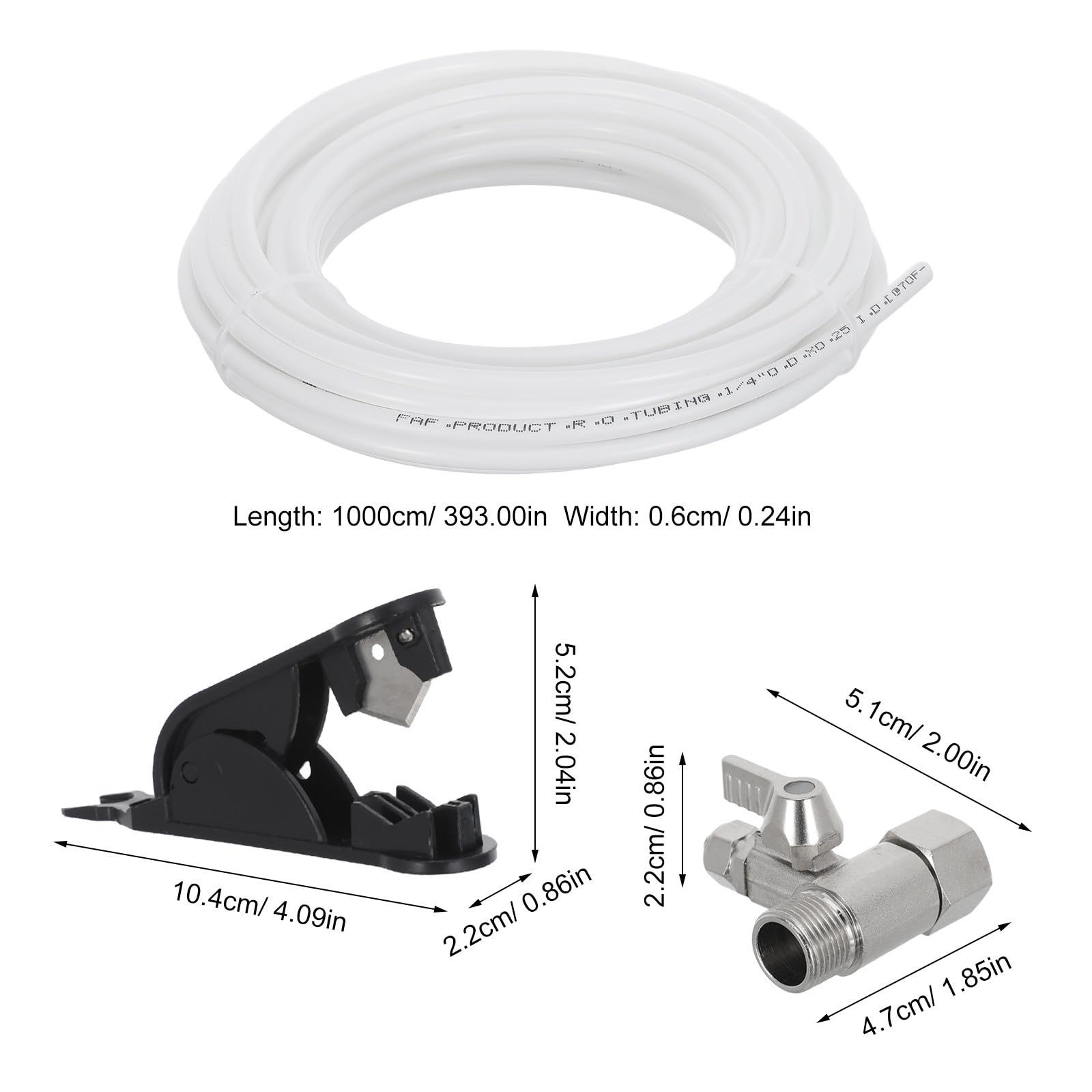 1 juego de mangueras de agua para máquina de hielo de refrigerador - Kit de mangueras de 10 metros (33 pies) para sistemas de agua por inversa con accesorios - Instalación de máquina de