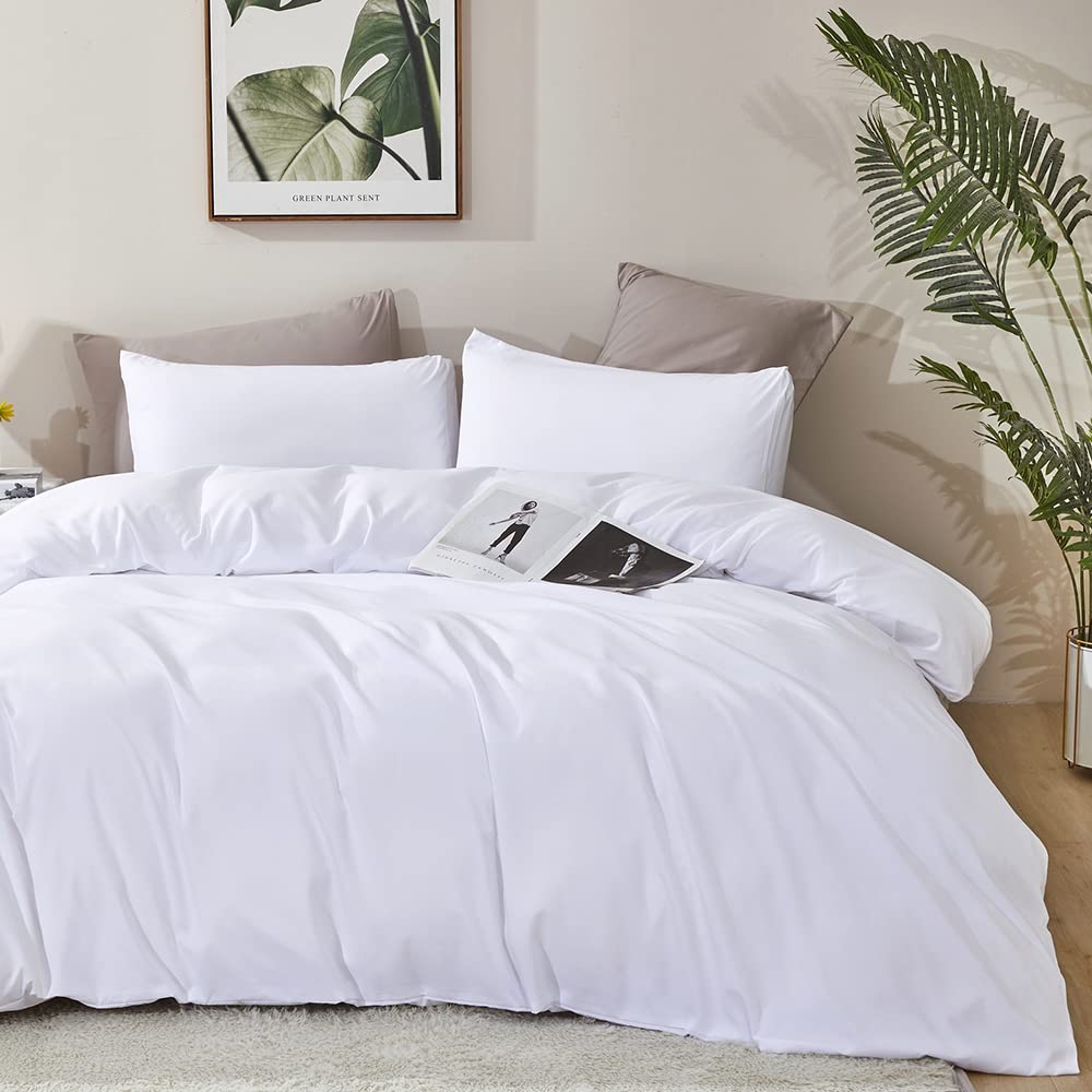 White Queen Comforter Set - Soft & Luxurious -3
