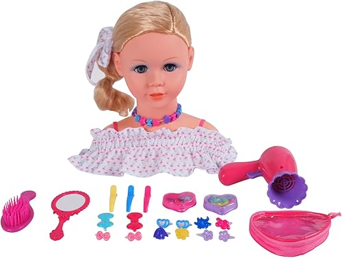 Gigo Gi-Go - Juego de cabeza para peinar, color rosa