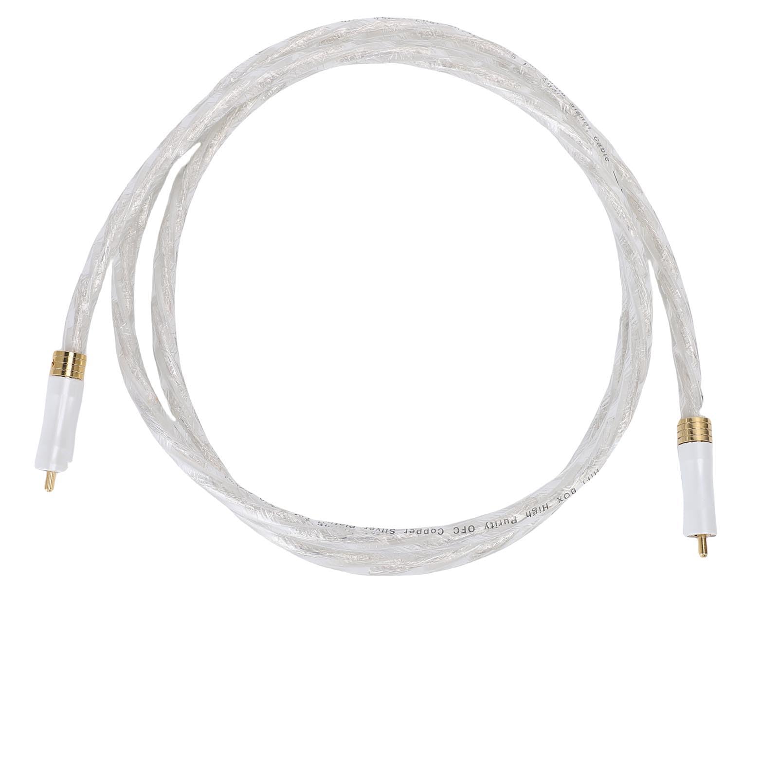 Cuifati Cavo Confezione da 2 Cavi Stereo Maschio-maschio 4,9 Piedi Placcato Oro Doppia Schermatura Rame per Home Theater Altoparlanti HDTV Amplificatore Giradischi Plug and Play