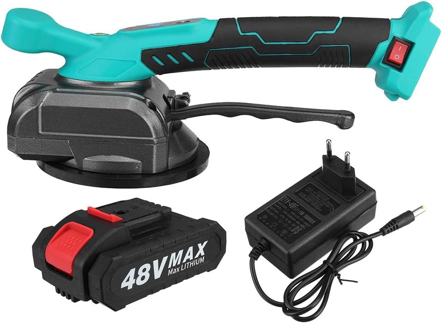 Countertop Installation Tool 48V Tiling Tiles Machine Tile Vibrator Floor Laying Machine Adjustable Automatic Floor Vibrator Leveling Tools (Color : 1 Battery Size : A)