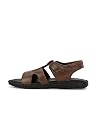 FOOTLOOSE Synthetic Comfortable Stylish Fisherman Sandal for Men's | Brown | Size - 10 gallery image