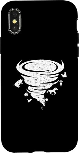 Miniatura 7 de iPhone 12 mini Funny Farm Tornado Hurricane  Horse Pig Chicken Case