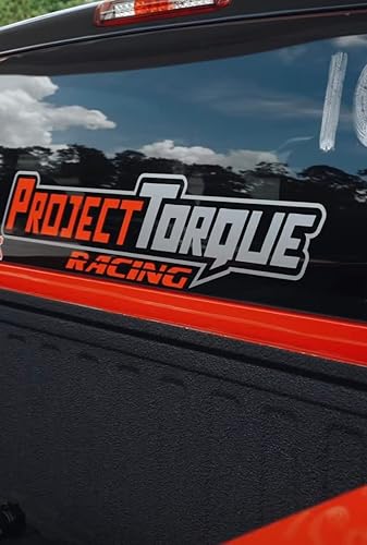 Torque de proyecto, concepto de calle, camiones, calcomanías, calcomanías (12 pulgadas, Project Racing rojo Torque blanco)