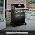 Broil King 865157 Crown 420 Shadow 4-Burner Natural Gas Grill in Black