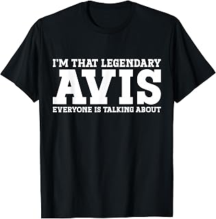 Avis Personal Name Women Girl Funny Avis T-Shirt