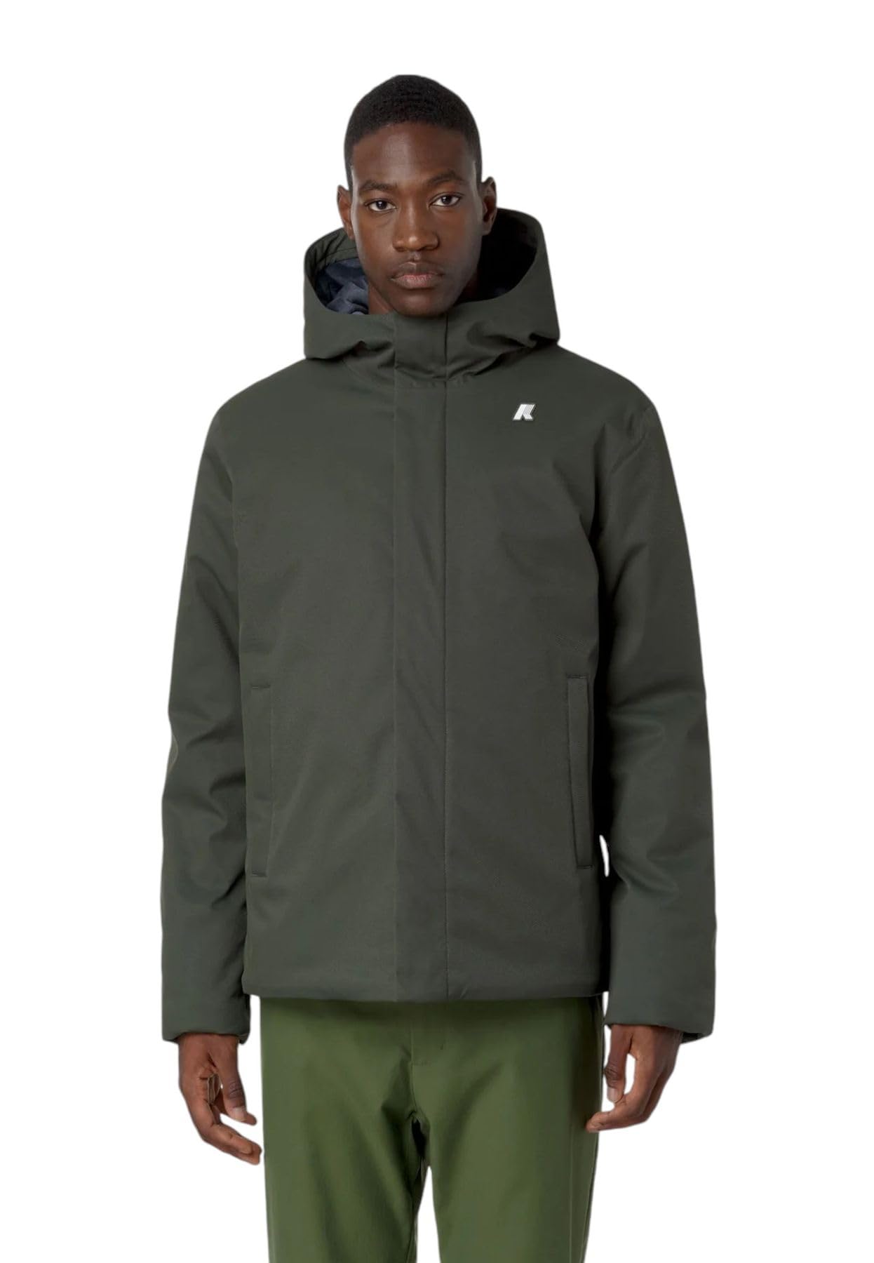 K-Way Giacca Invernale da Uomo Marchio, Modello Jacko Twill Marmotta K8133DW, Realizzato in Sintetico.
