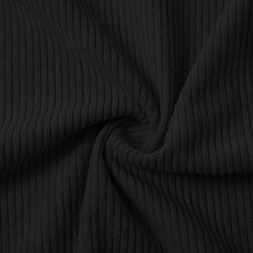 Miniatura 5 de Sudadera de pana para hombre, con solapa, forro polar, cuello alto, manga larga, sudaderas tácticas, chaquetas de invierno