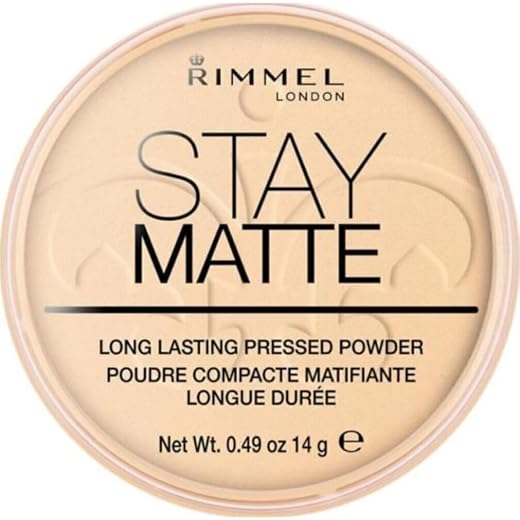 Rimmel London Stay Matte Powder Polvos de Maquillaje Tono 001 - 14 gr