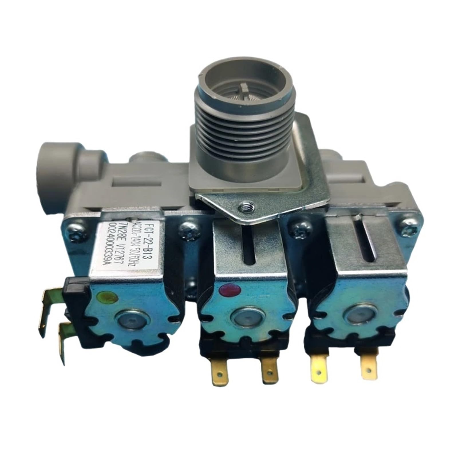 1pc Drum Washing Machine Accessories Inlet Valve,Compatible For Haier, Compatible For Lavadora，Solenoid Valve 2/3/4 Way AC220V（50/60Hz）Dispenser Valve(3way)