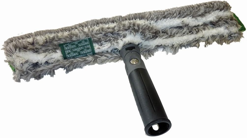 ErgoTec Ninja Washer 45cm - Squeegee Blade, Microfibre Cover & Rubber Grip Handle - Window Cleaning Equipment