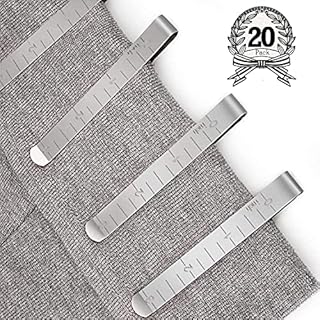 Sewing Clips Sets Stainless Steel Hemming Clips 3 inches Measurement Ruler Quilting Supplies for Wonder Clips, Pinning and Marking Accessories (20Pcs)