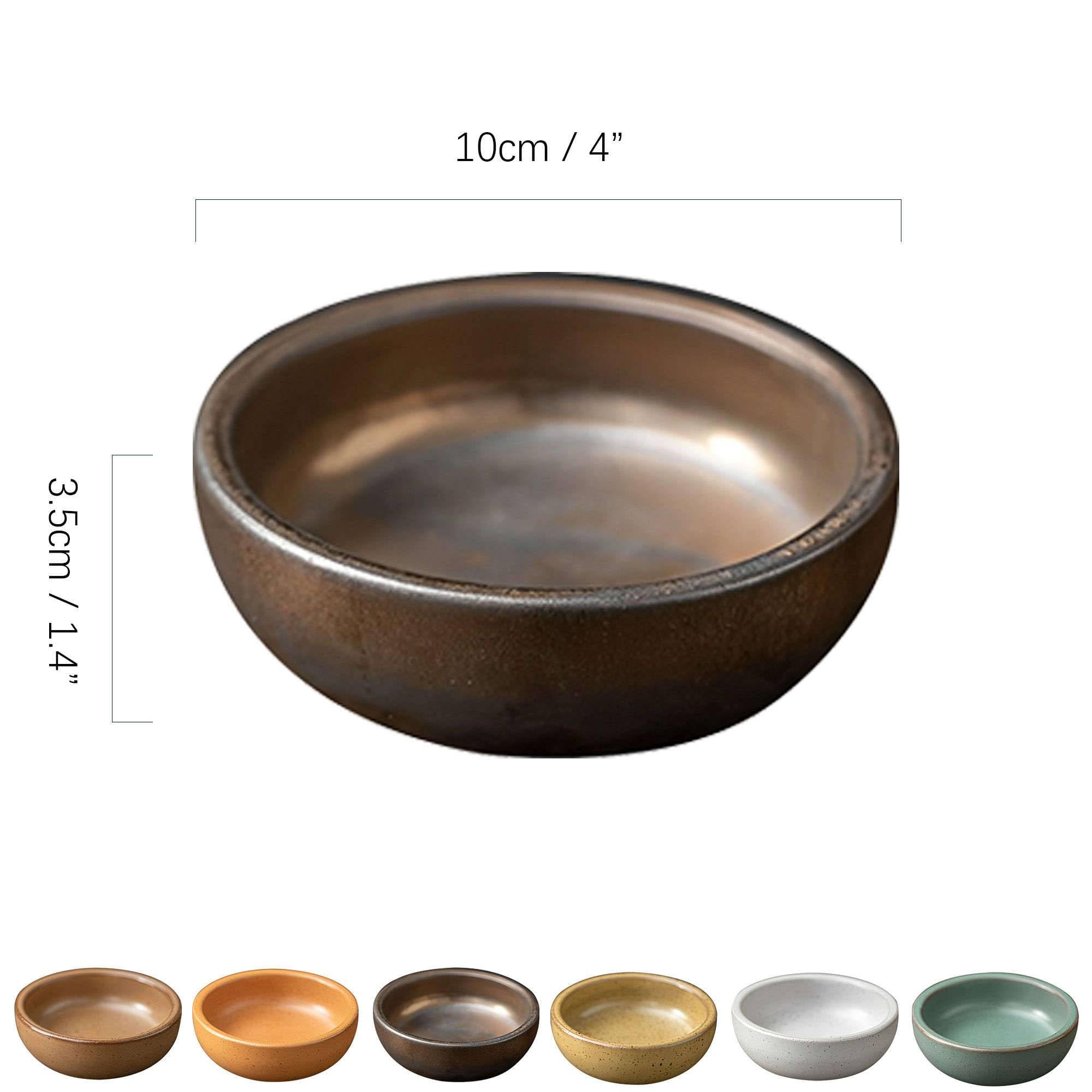 Dipschalen-Set für Sojasauce, Keramik-Dipschalen, Saucenschalen, Tapasschalen, Schalenset mit Blumenmuster für Desserts und Snacks, Grün, 6er-Set