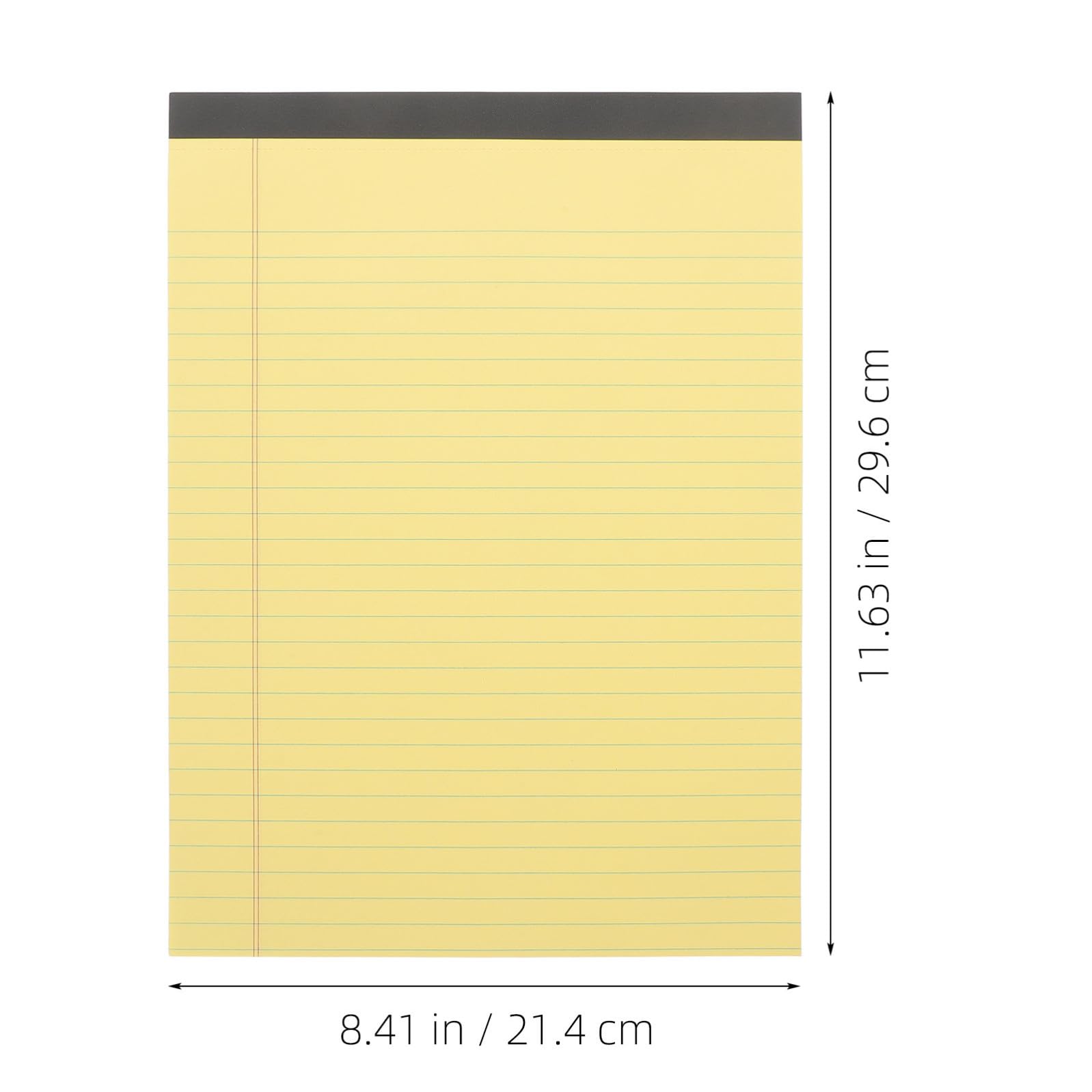 Blocco Note A4 Giallo Carta a Righe, Design Staccabile, 4 Pezzi, Comodo da Trasportare, come Blocco per Appunti e Pianificazione