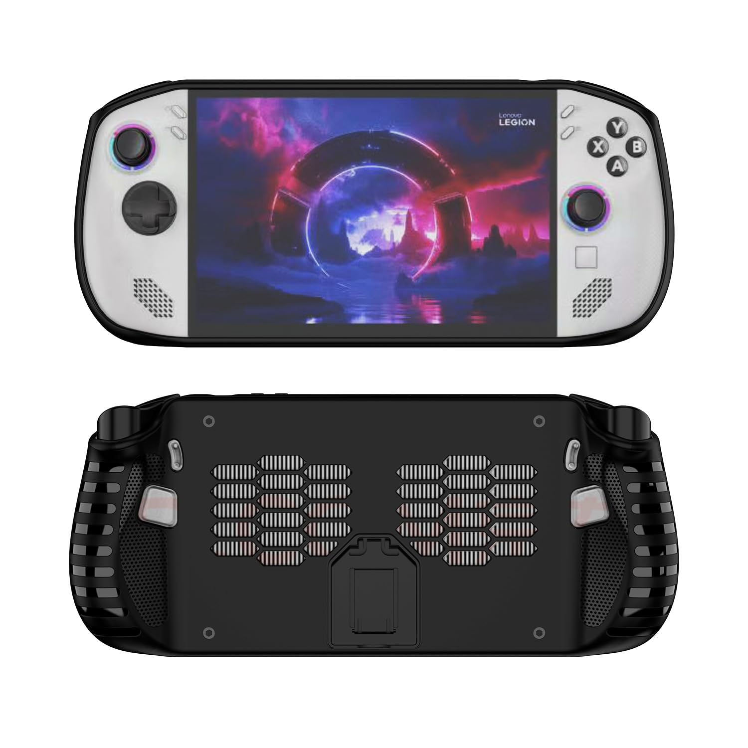 Étui pour Lenovo Legion Go S, [Antichoc] Étui en TPU Souple Case avec Kickstand, Anti-Rayures Protecteur pour Lenovo Legion Go S-Noir