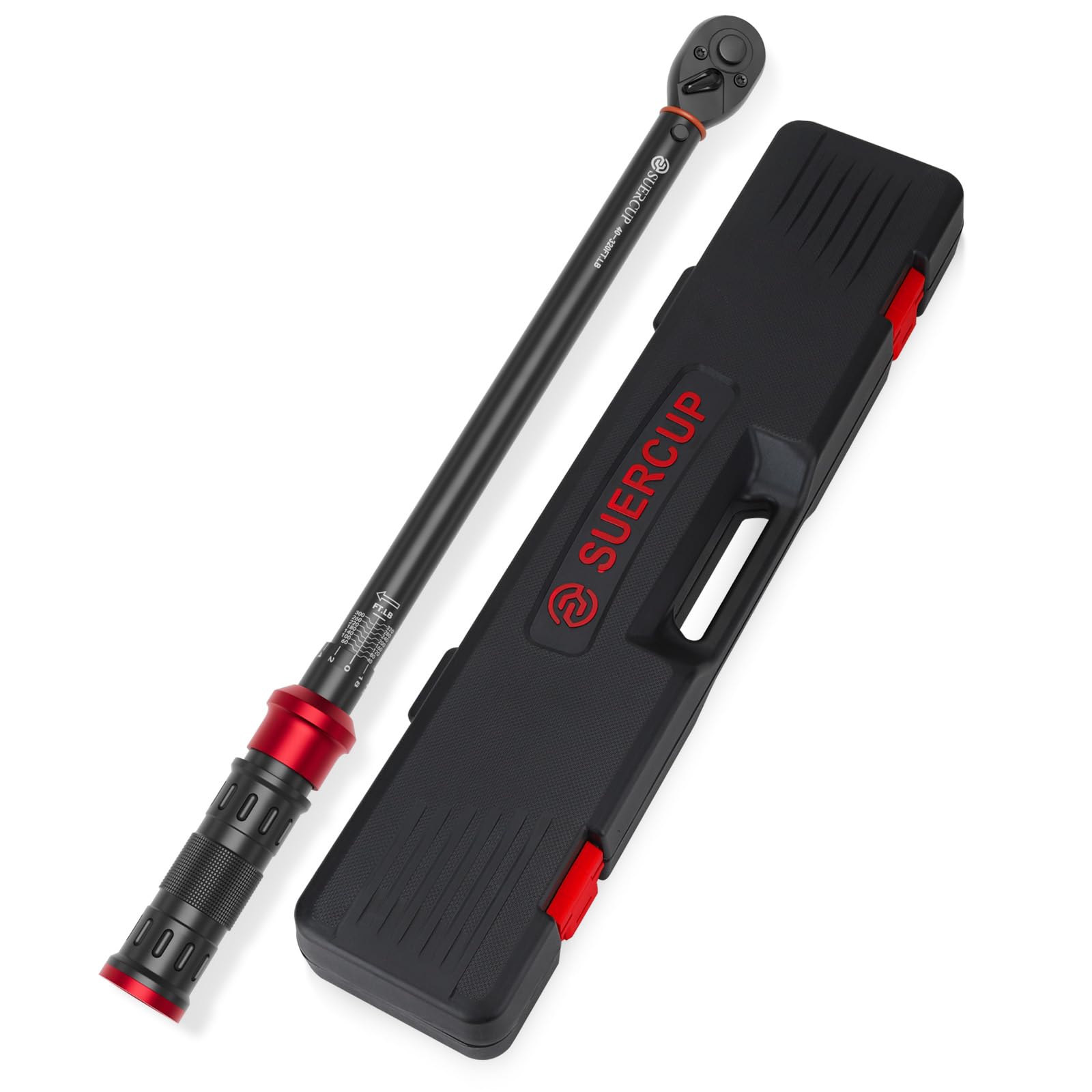 1/2-Inch Click Torque Wrench- 40-320FT.LB/54.2-433.6Nm Dual-Direction Adjustable 72 Tooth Drive Click Torque Wrench with Storage Case for Product Assembly and Car Repair