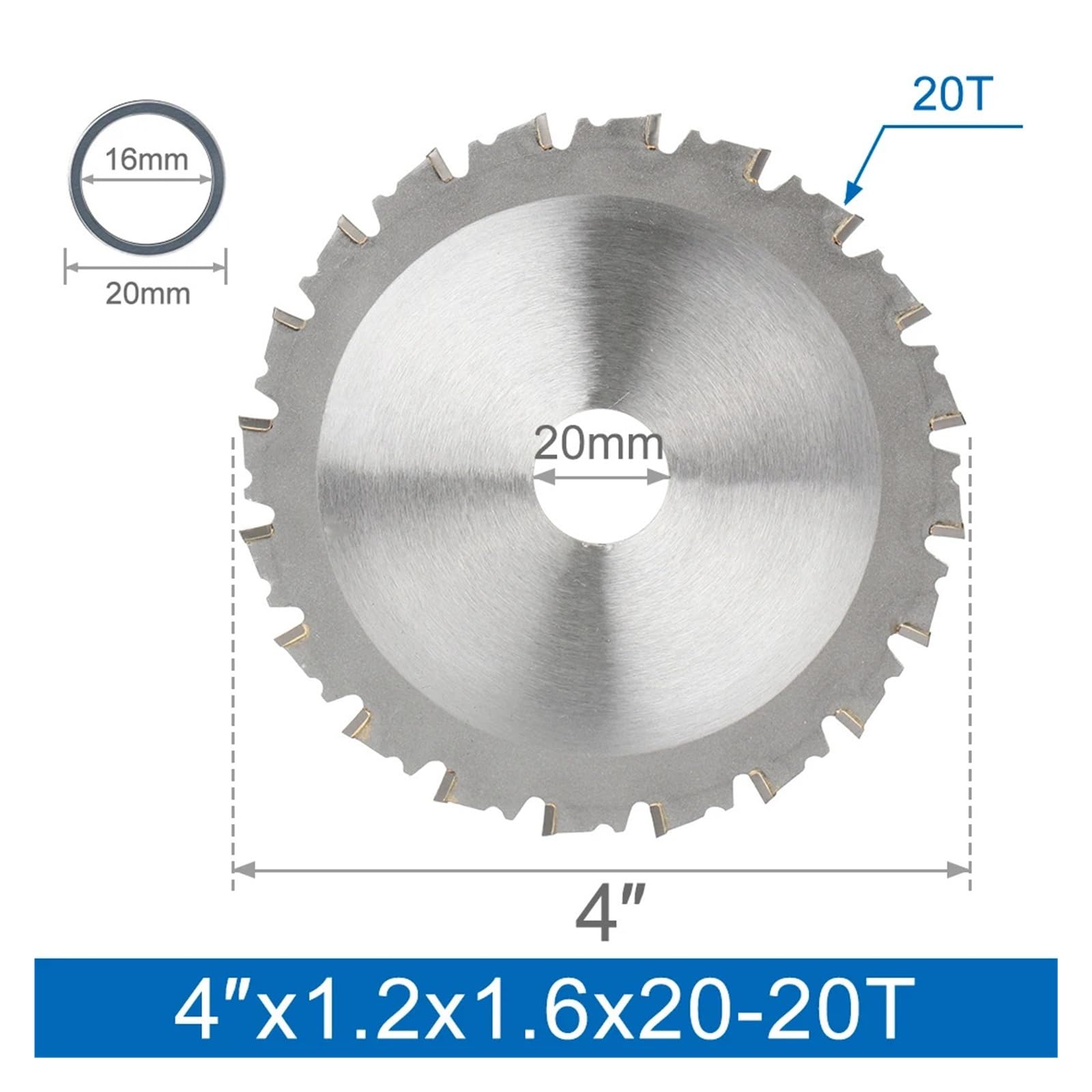 Discos for corte de metales 4/7/8 pulgadas for acero, hierro, aluminio, 20/30/48 dientes(8 inch)