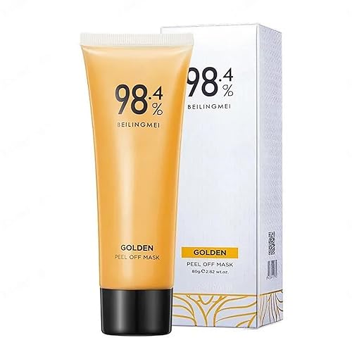 Miniatura 7 de NEWUREHO Paquete de 3 mascarillas faciales de oro 98.4 %, mascarilla exfoliante dorada para limpieza de puntos negros y poros, antienvejecimiento,
