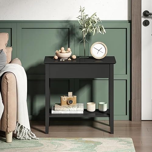 Miniatura 2 de Duerme con estilo con la mesa auxiliar Peyton almacenamiento elegante y felicidad serena, eleva tu dormitorio, sala de estar con esta mesa auxiliar