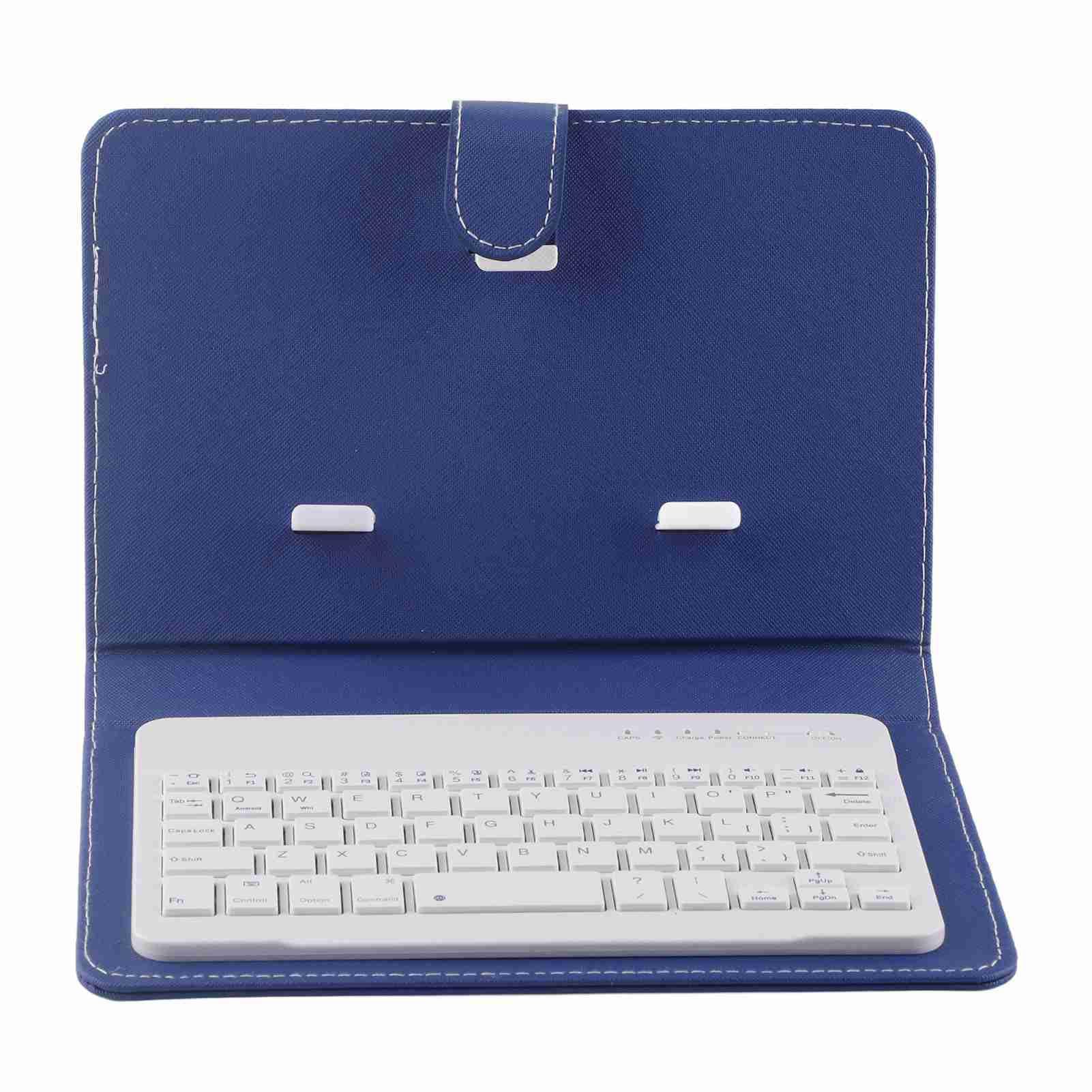 Wireless Keyboard with Stand, Mini Keyboard for Cell Phone, Stand Case Cover with Bluetooth Keyboard, QWERTY Foldable Bluetooth Keyboard for 4.5''-6.8'' Smartphone