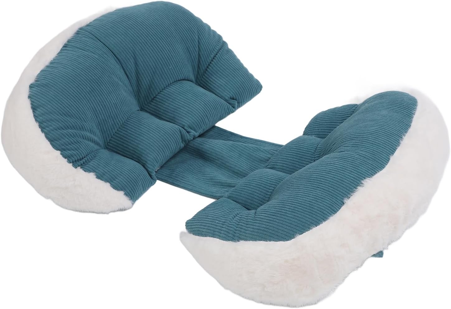 Adjustable Pregnancy Pillows, Detachable Breathable U Shaped Maternity Pillow, Portable Soft Pregnancy Waist Support Pillow for Pregnant Women Back, Belly, Stomach (Blue)