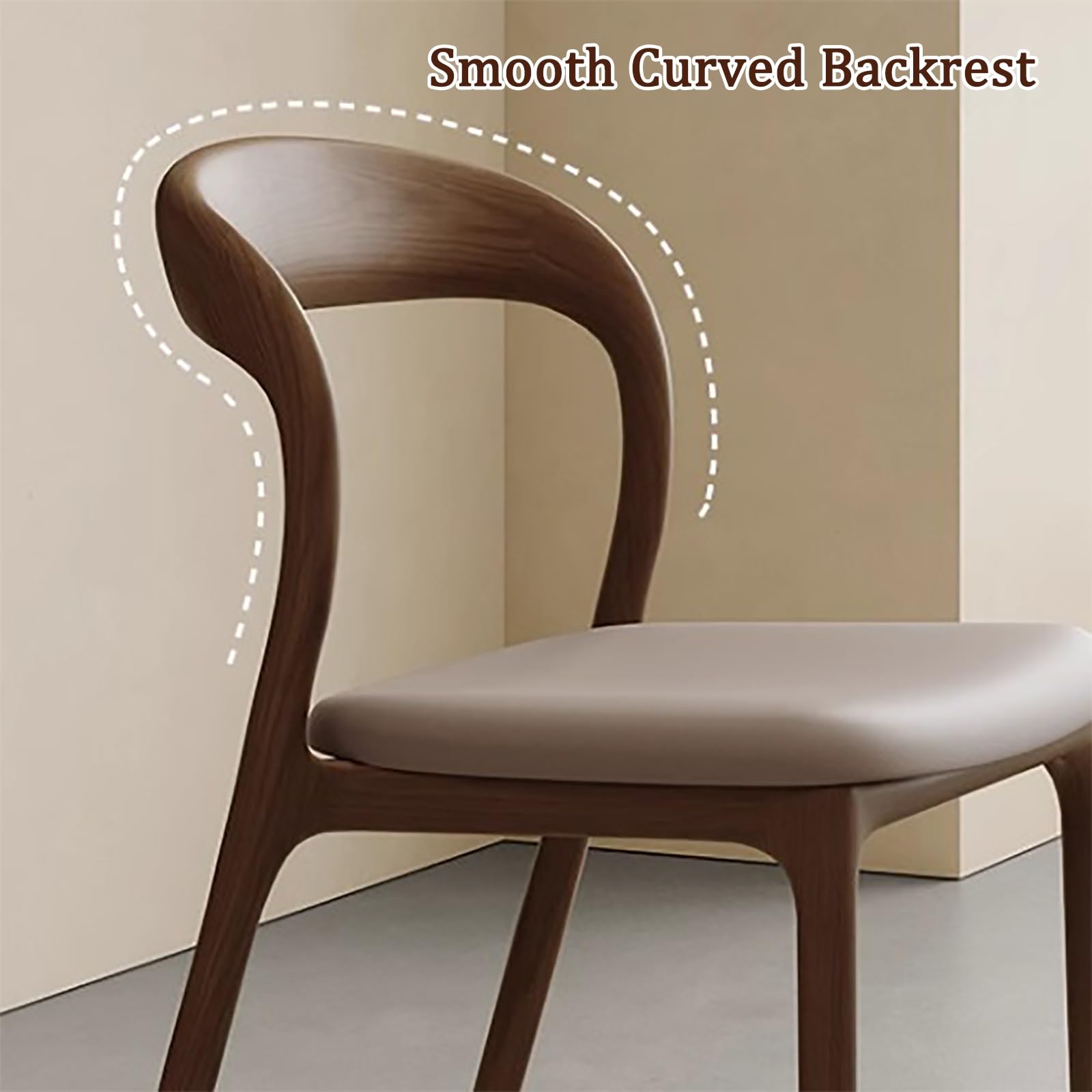 Sillas de comedor, silla de cocina de madera, sillas de comedor tapizadas modernas, silla de recepción para oficina, sala de estar, no requiere montaje