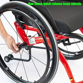 Amazon | 超軽量カーボンファイバー製スポーツ用車椅子、自走式