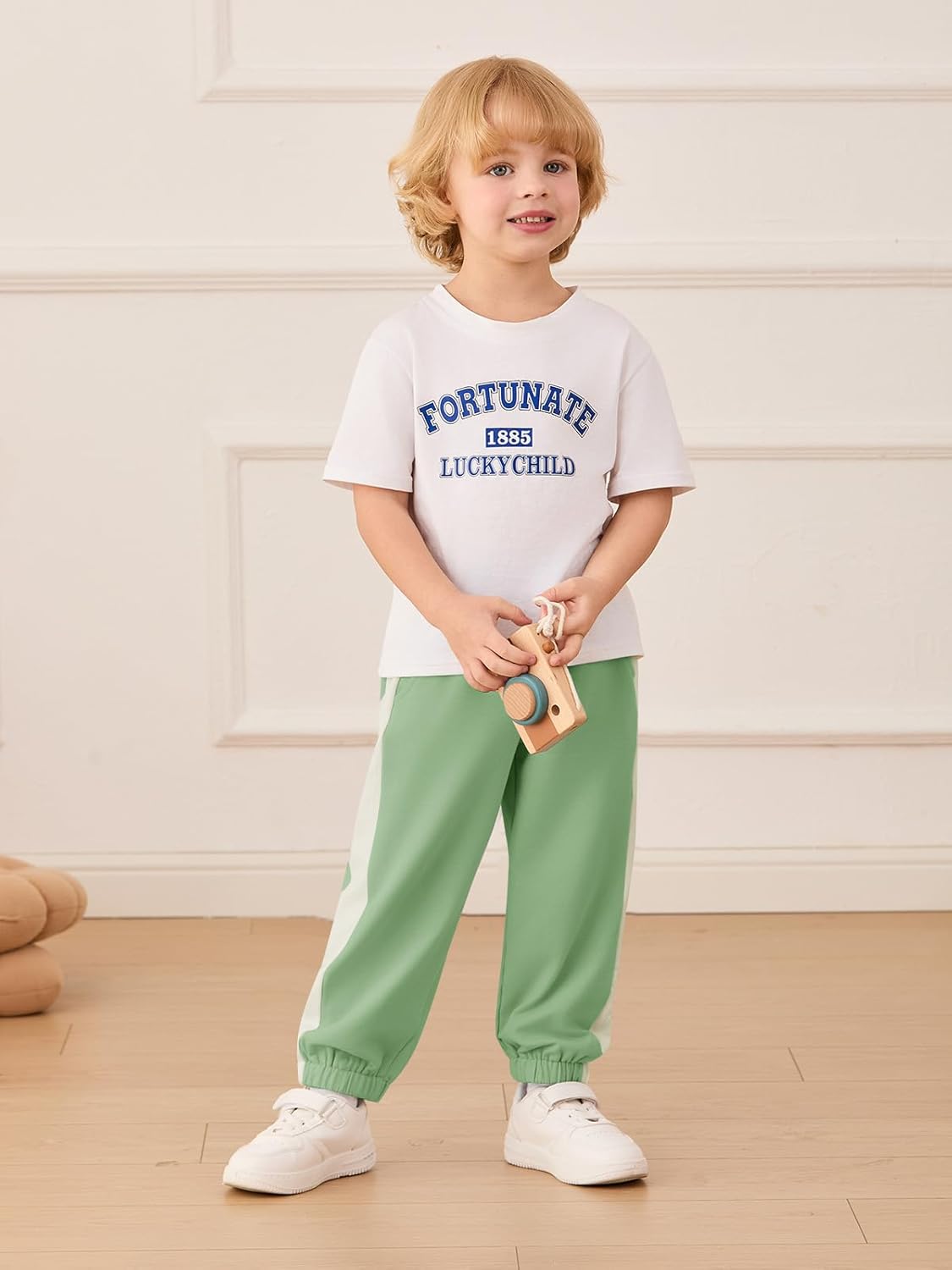 Haloumoning Toddler Baby Boy Joggers Pants Kids Lightweight Side Striped Hiking Pants Pull On Sweatpants 9M-8Y - Image 6